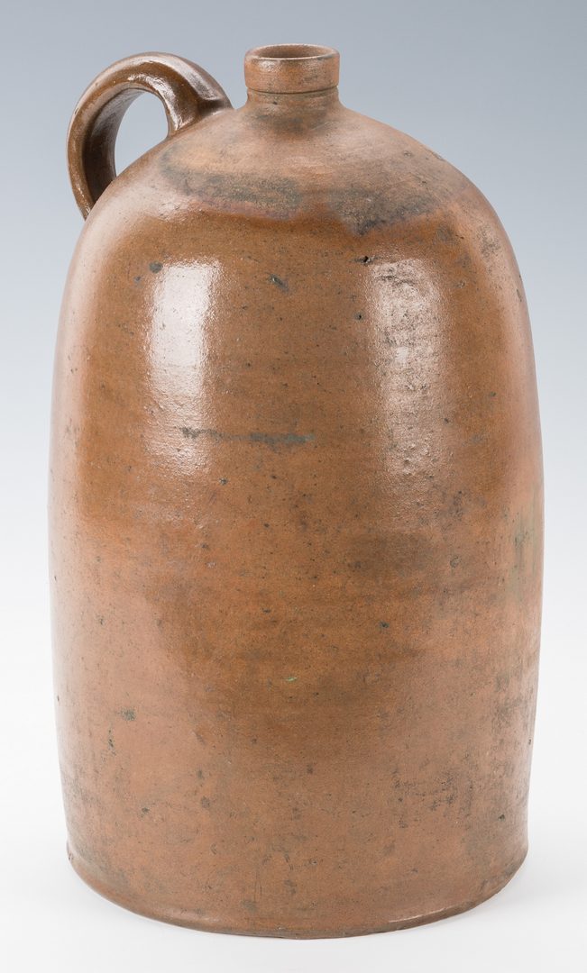 Lot 737: Indiana Stoneware Pottery Jug, G. Unser
