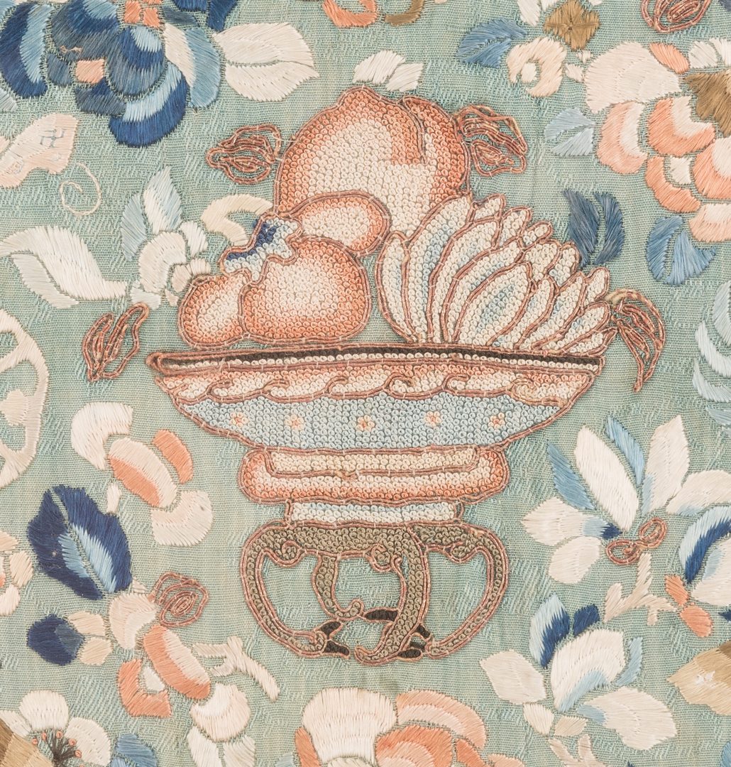 Lot 768: 2 Chinese Forbidden Stitch Embroideries