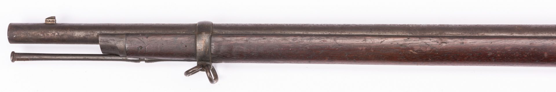 Lot 794: Springfield Model 1873 rifle, bayonet, & holster, 3 items