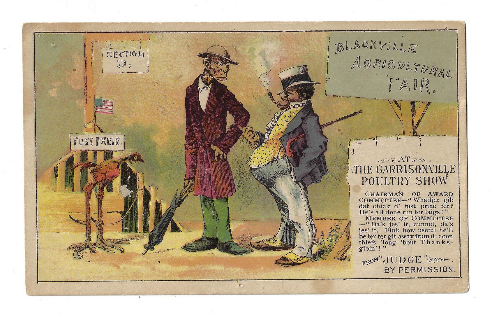 Lot 805: 49 Black Americana Trade Cards and Postcards