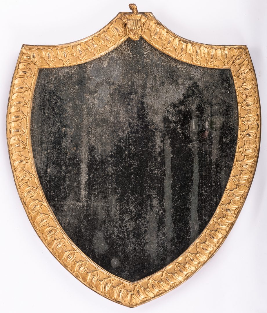 Lot 818: American Federal Gilt Mirror with Eagle