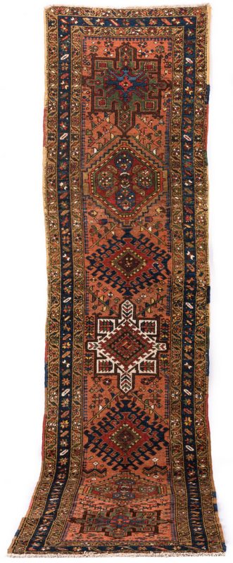Lot 835: Antique Persian Heriz Runner, 10'4" L