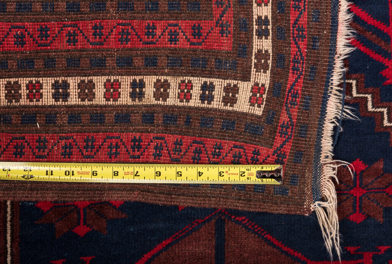 Lot 837: Semi-antique Turkish Tribal Rug, 6.5 x 3.8
