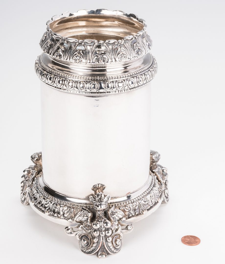 Lot 858: Silver Plated Wine Cooler