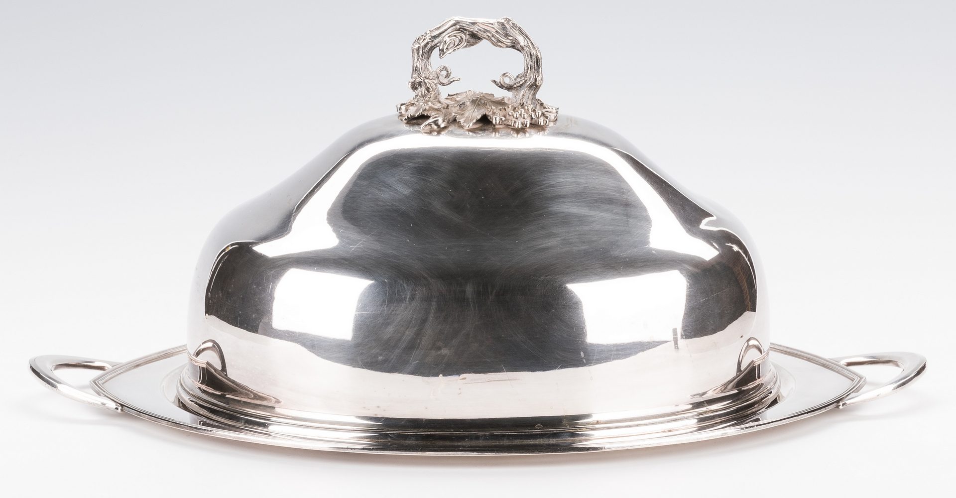 Lot 862: Silverplate Meat Dome Cover w/ Undertray