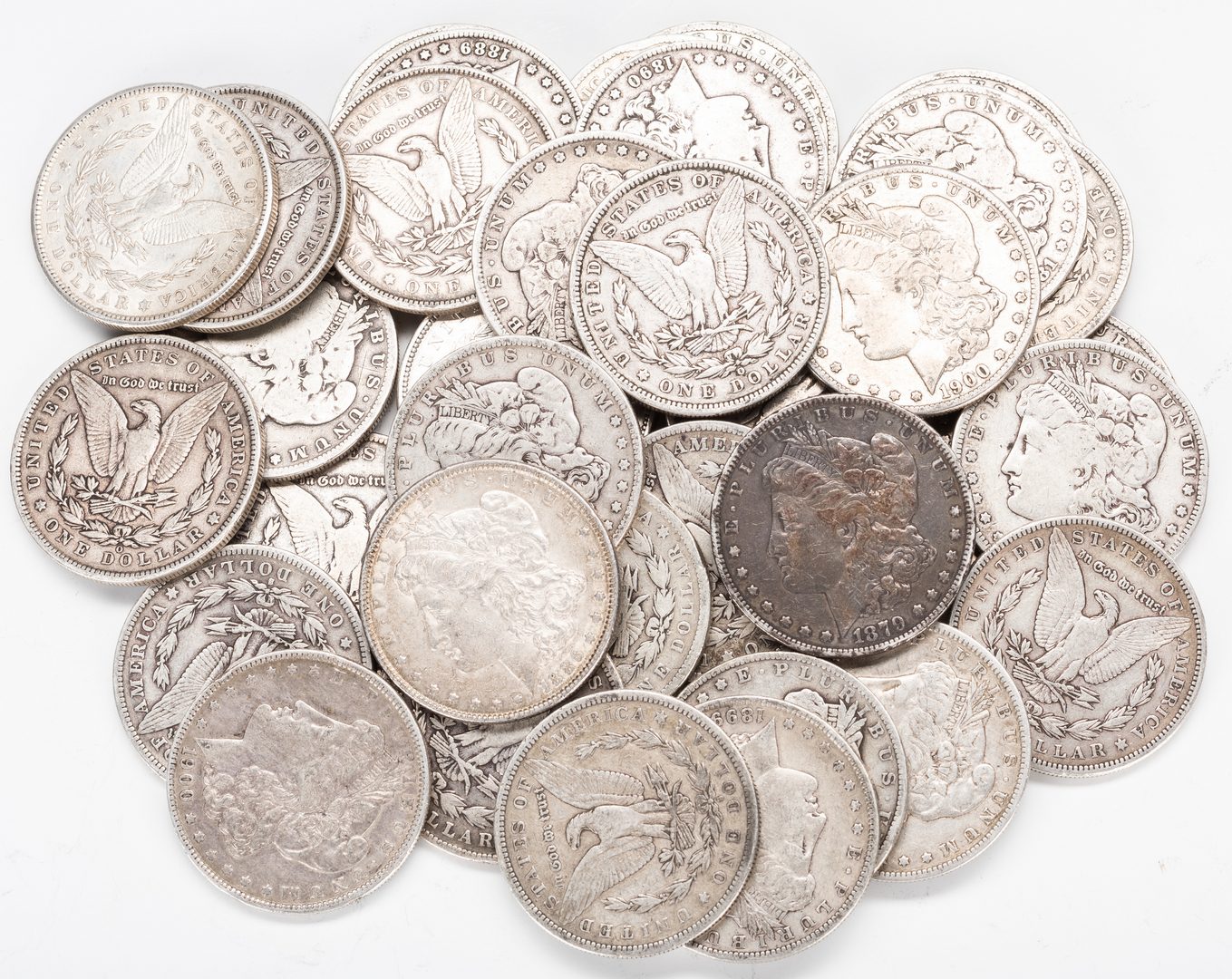 Lot 887: 41 U.S. Morgan Silver Dollars, inc. 2 Carson City