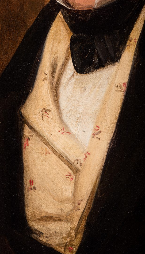 Lot 121: George Healy, O/B, Portrait of a Gentleman