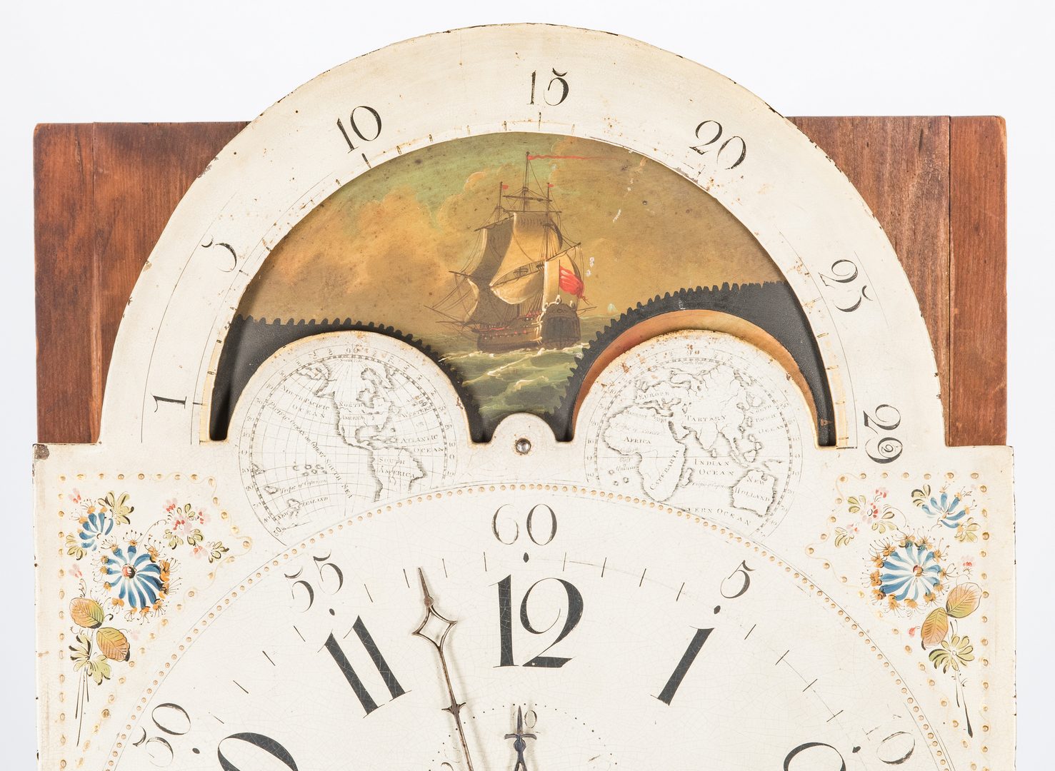 Lot 140: Soloman Parke Federal Inlaid Tall Clock