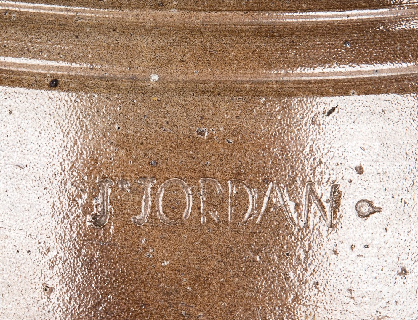 Lot 165: NC Stoneware Pottery Jar, Jesse Jordan