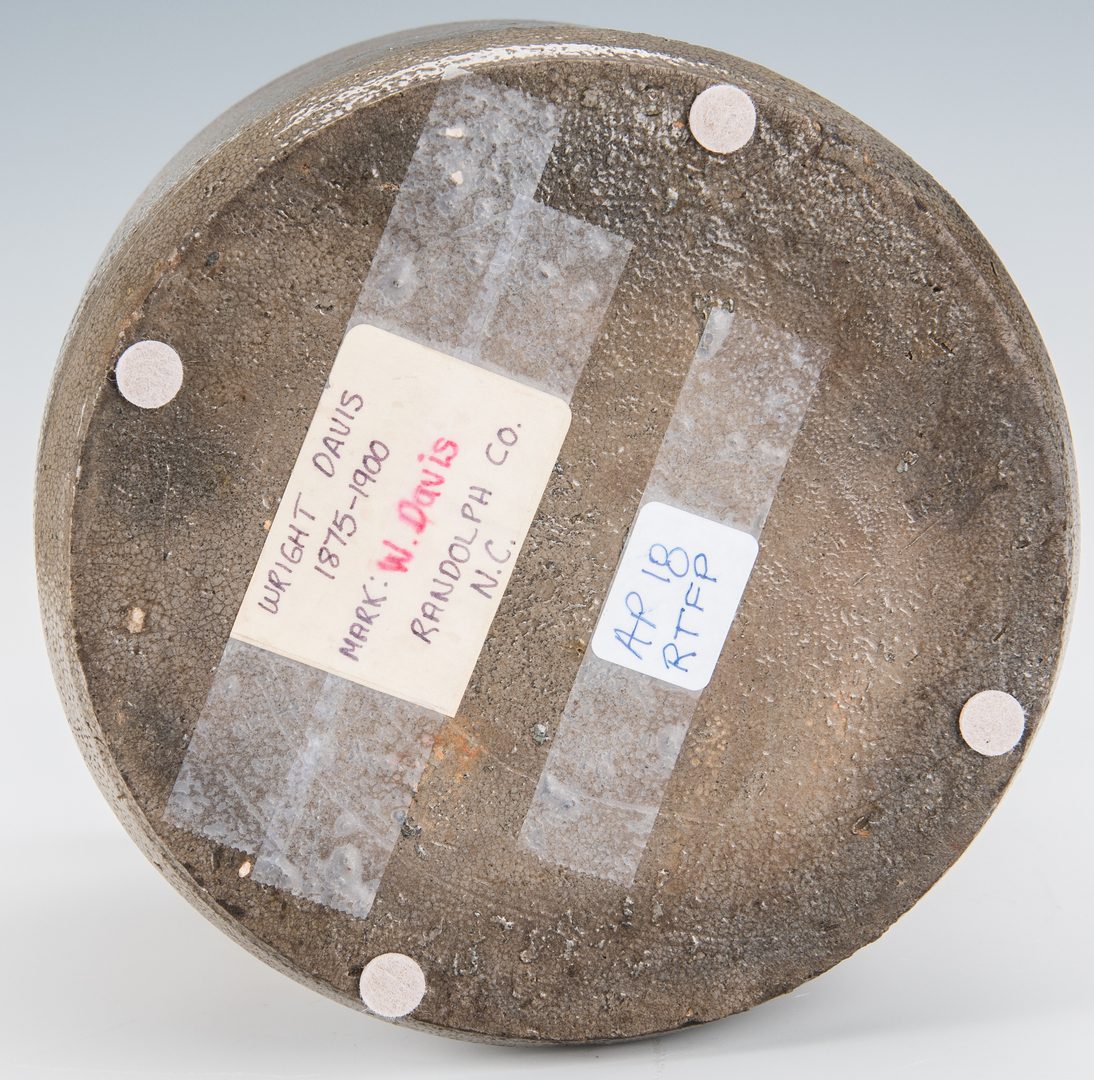 Lot 166: NC Stoneware Preserving Jar, Wright Davis