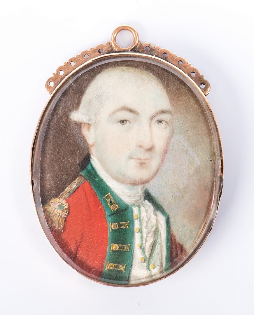 Lot 173: Miniature Portrait of British Captain