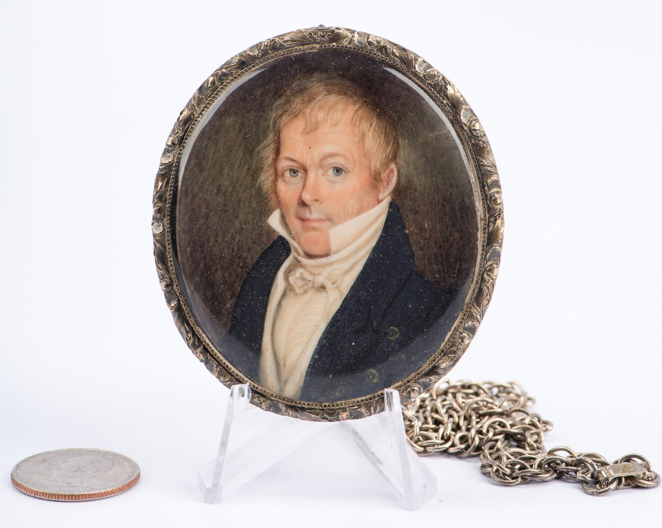 Lot 181: Miniature portrait of Thomas Martin of Nashville