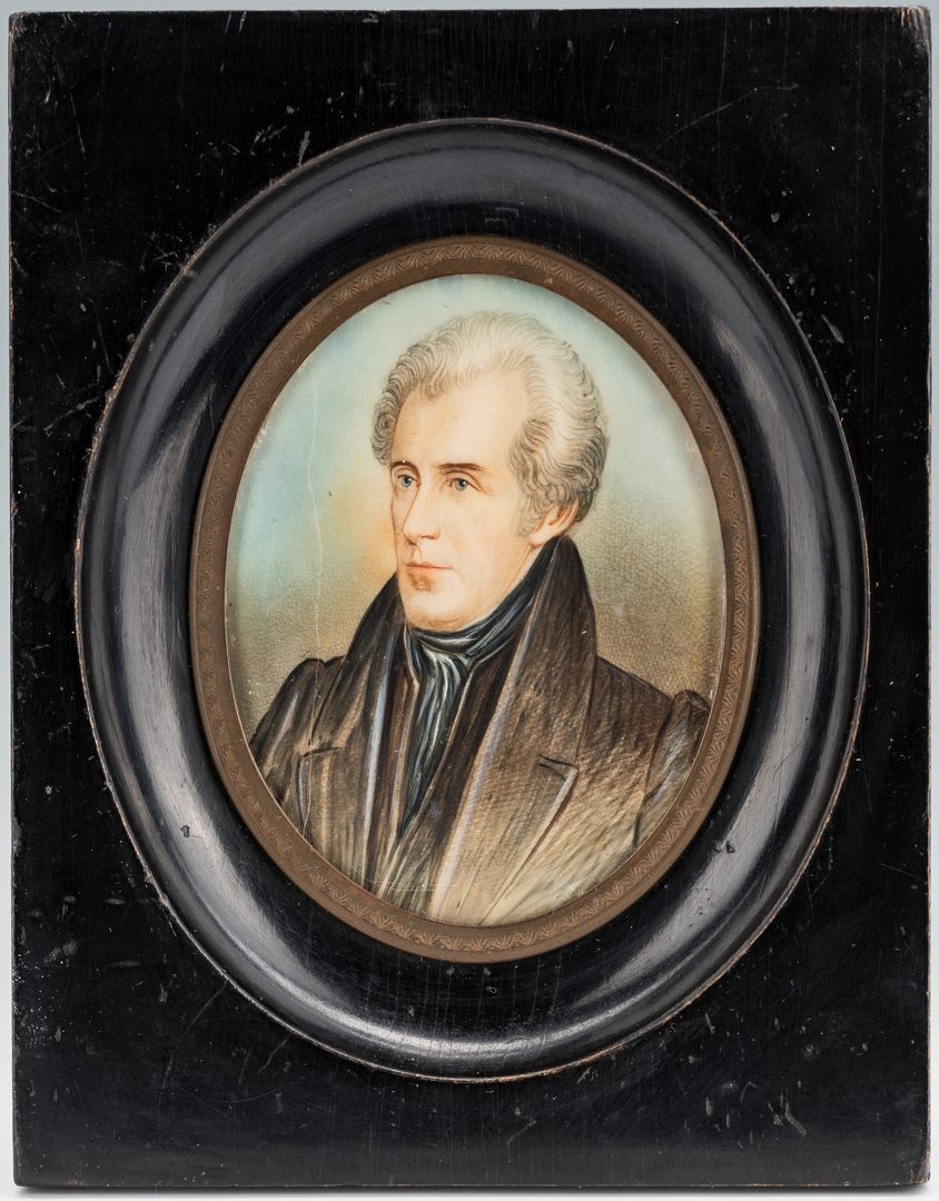 Lot 183: Miniature Portrait of Andrew Jackson