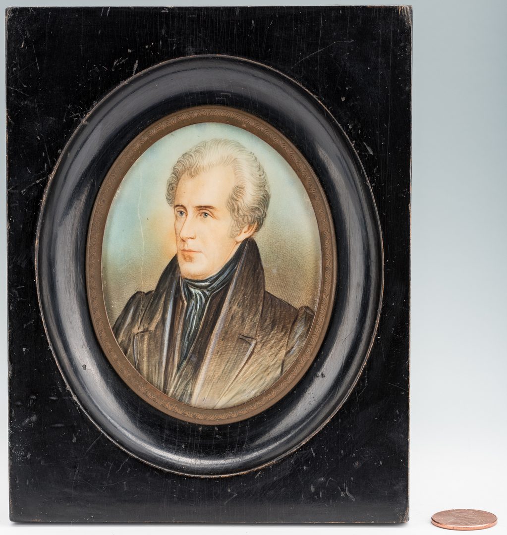 Lot 183: Miniature Portrait of Andrew Jackson