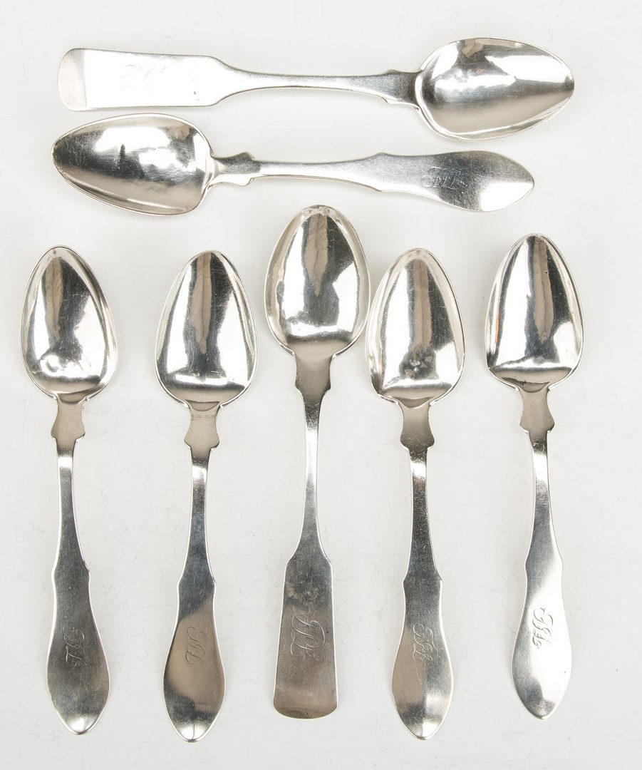 Lot 205: 7 Loomis Ky Coin silver spoons