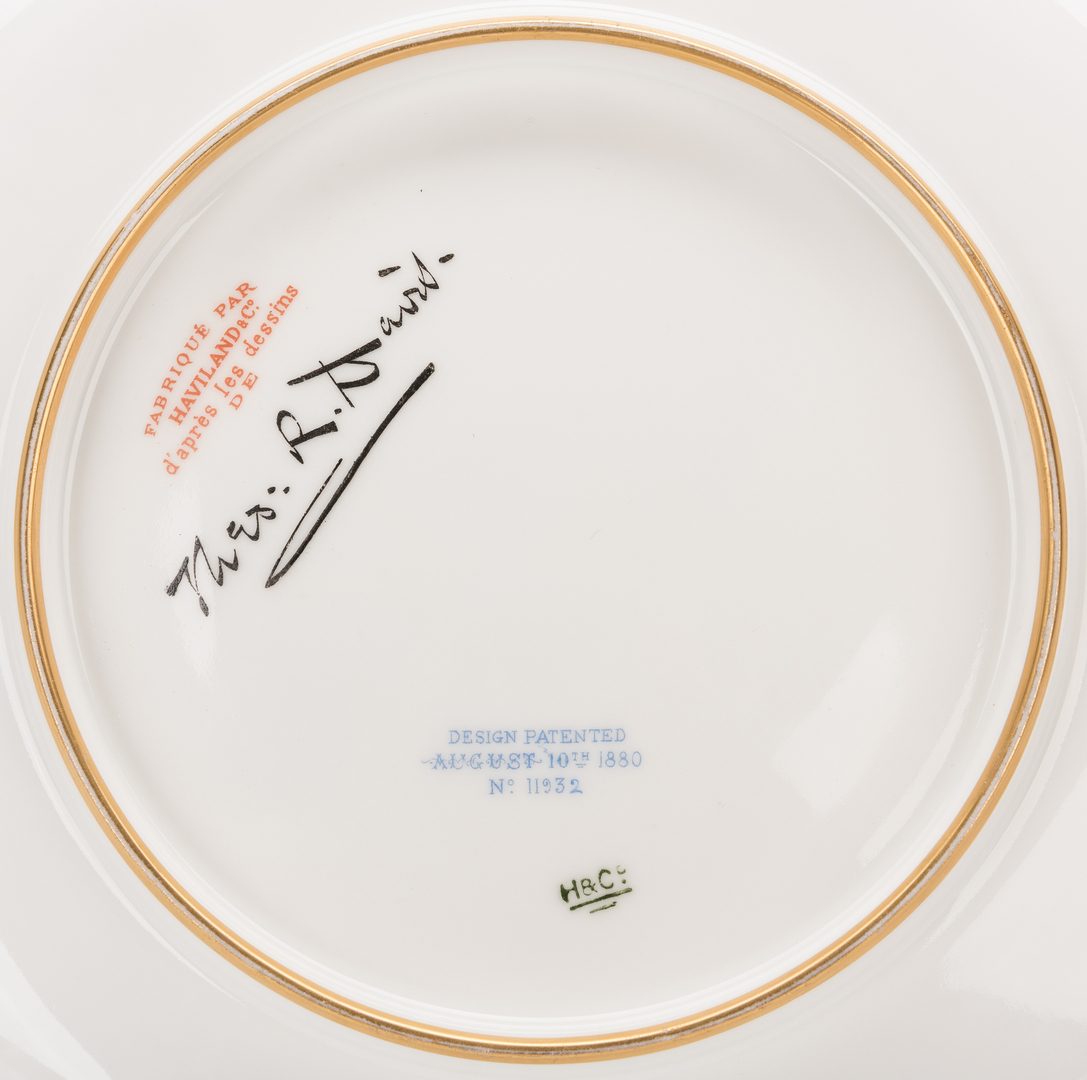 Lot 244: Haviland Rutherford B. Hayes Pattern Game Plate