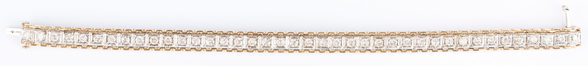 Lot 25: 14K Diamond Bracelet