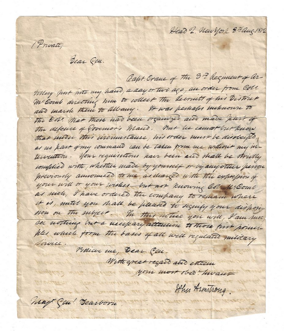 Lot 264: Dearborn Family Letter Archive inc. Gen. Henry Dearborn signature