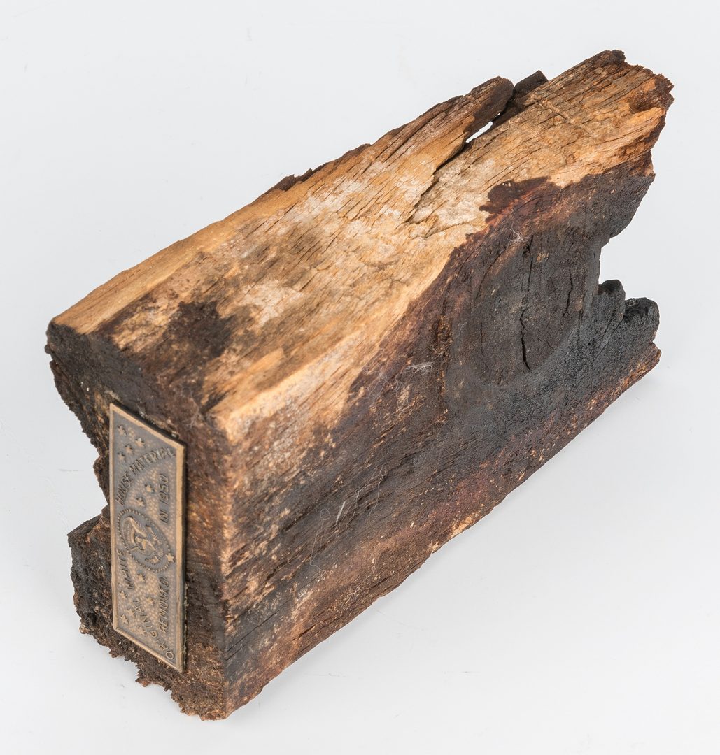 Lot 296: War of 1812 White House Artifact & Custom Box