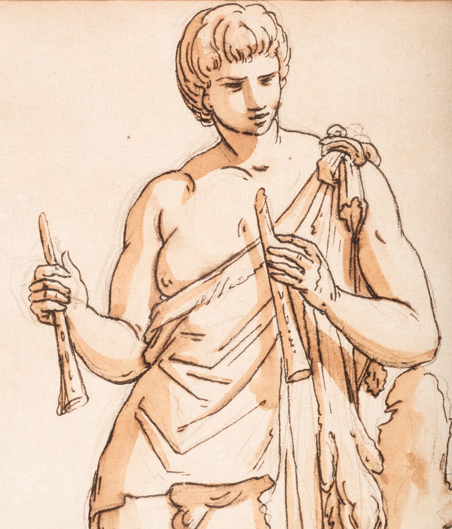 Lot 299: 4 Drawings of Classical Statues