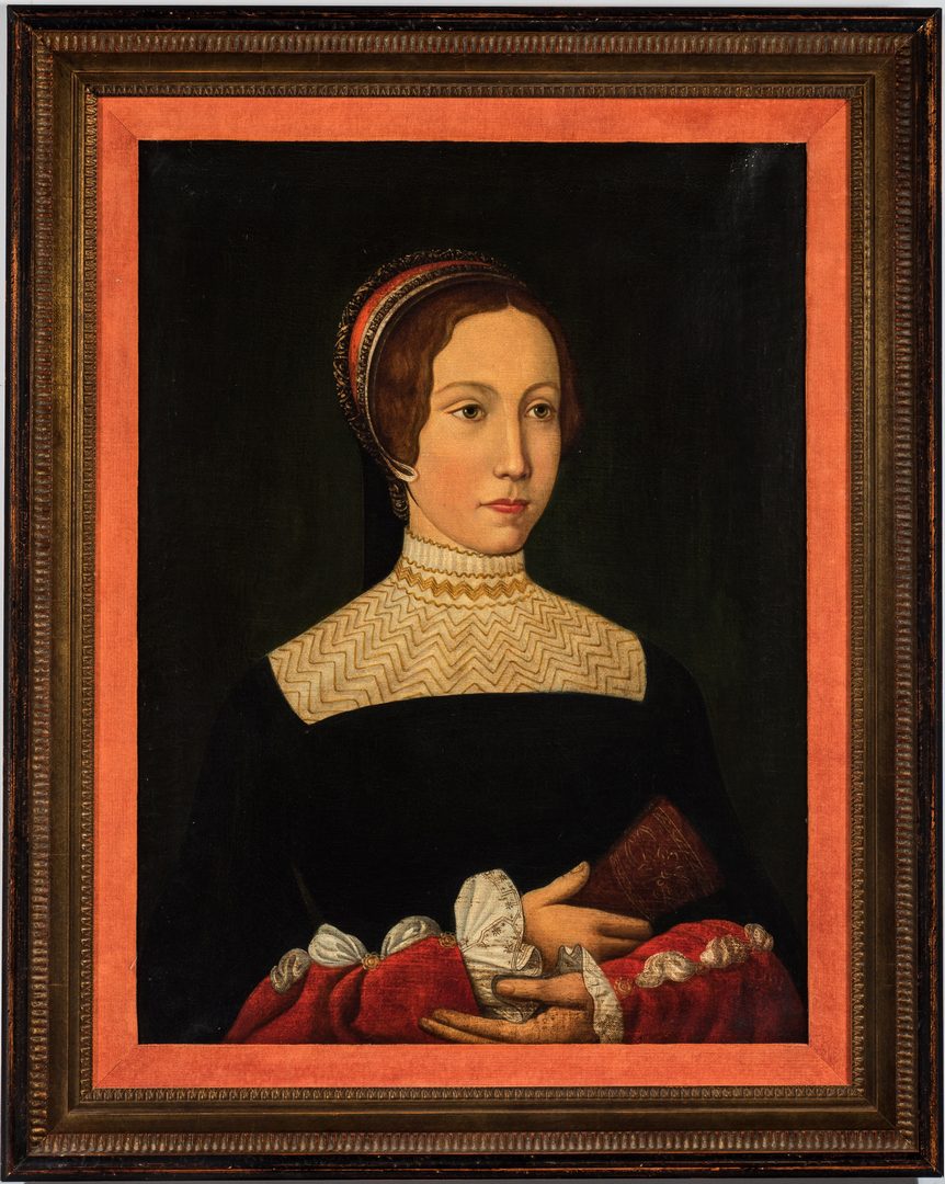 Lot 304: After Jean Perreal, O/C, Portrait of A Lady