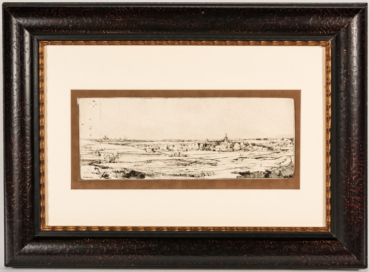 Lot 308: After Rembrandt, 7 Amand Durand Landscape/Allegorical Heliogravures, 19th cent.