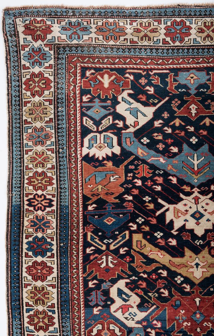 Lot 318: Antique Bidjov rug, Northeast Caucasus