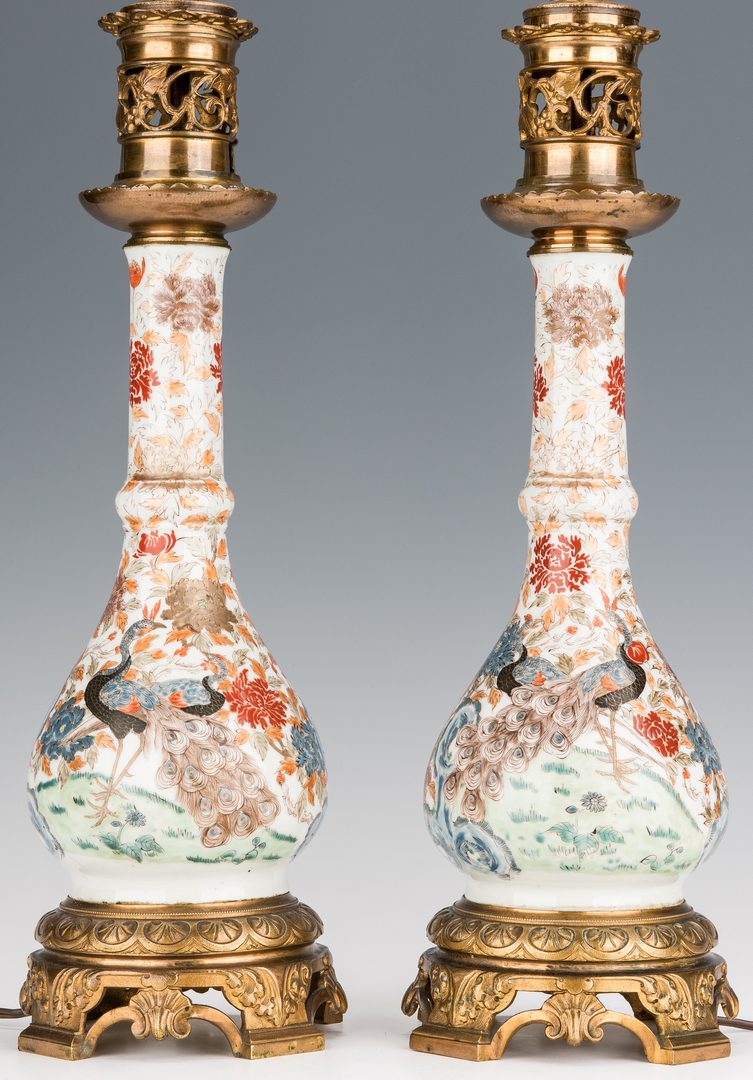Lot 365: Pair Asian Porcelain Lamps