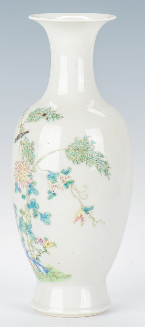Lot 371: 2 Chinese Porcelain Items, Vase & Charger