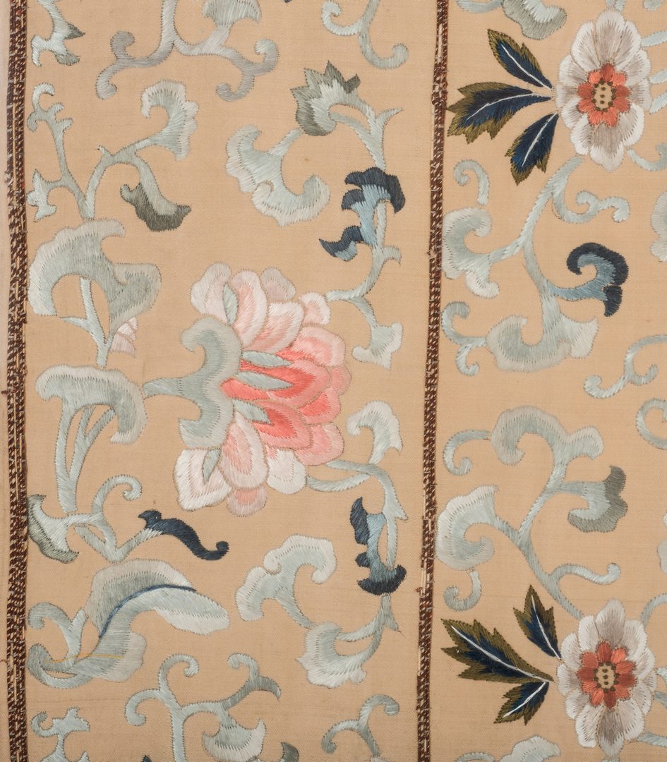Lot 386: 2 large Asian framed embroideries