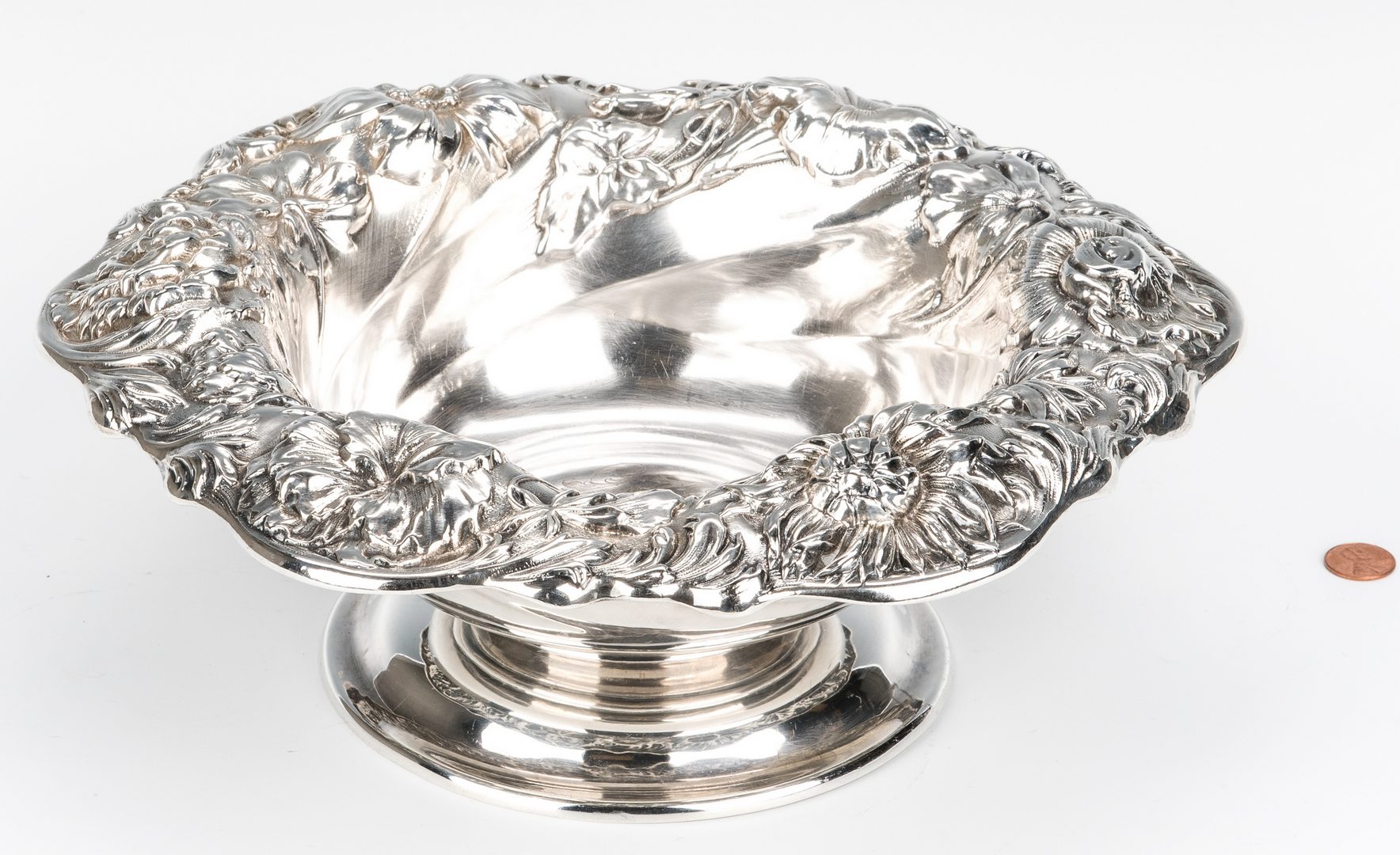 Lot 423: Dominick & Haff Art Nouveau Sterling Footed Bowl