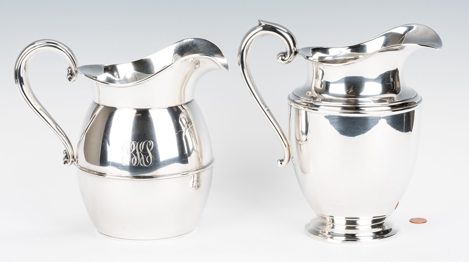 Lot 427: 2 Sterling Water PItchers