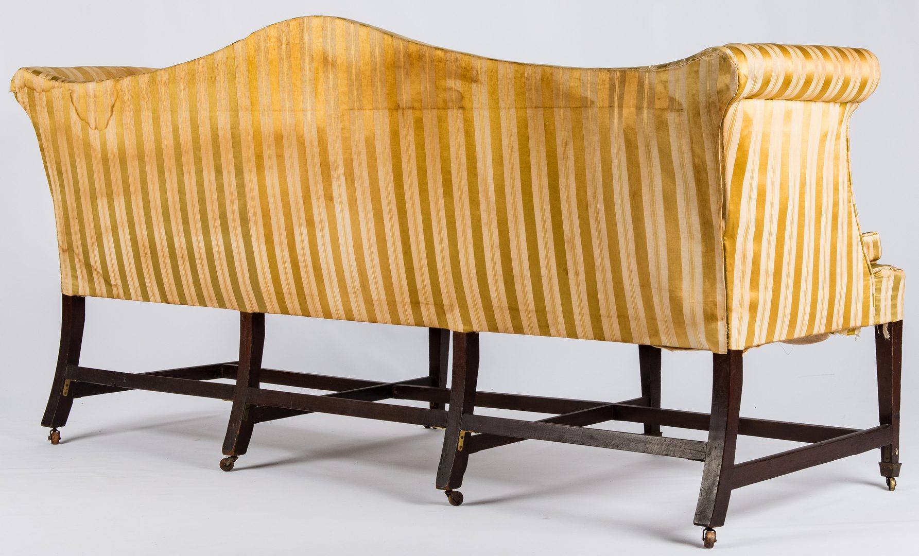 Lot 446:  Federal Inlaid Camel Back Sofa