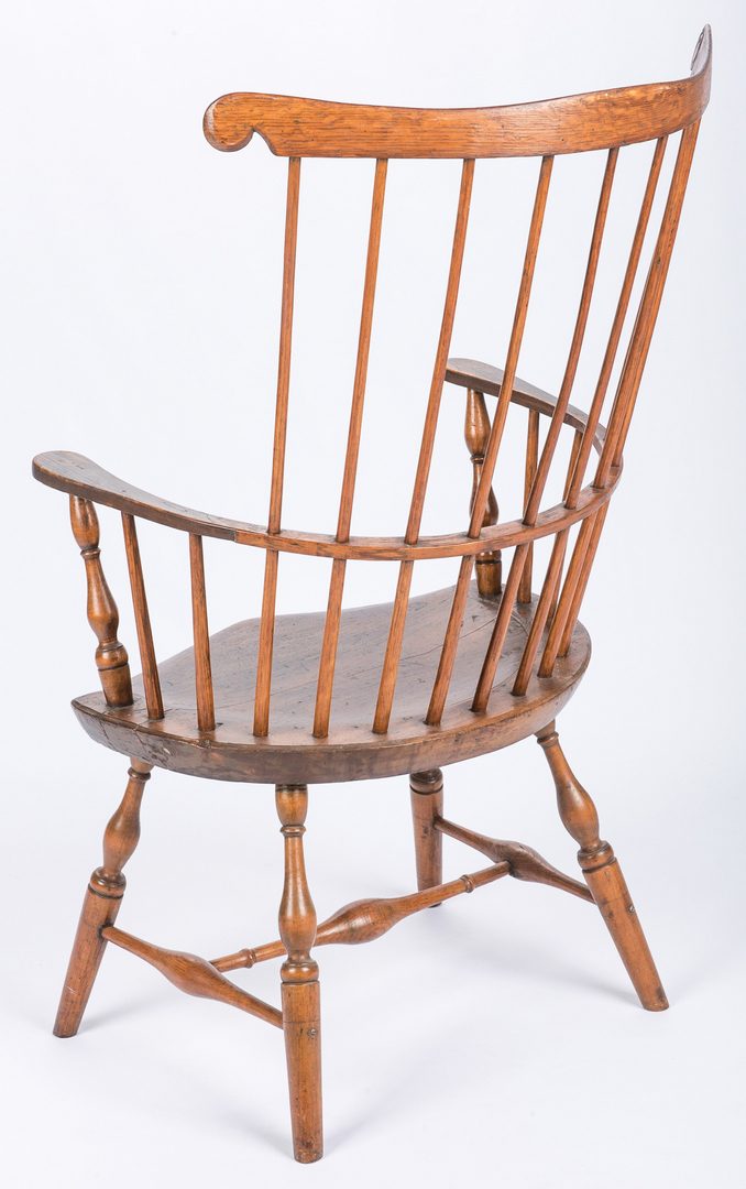 Lot 449: 3 New England Windsor Chairs