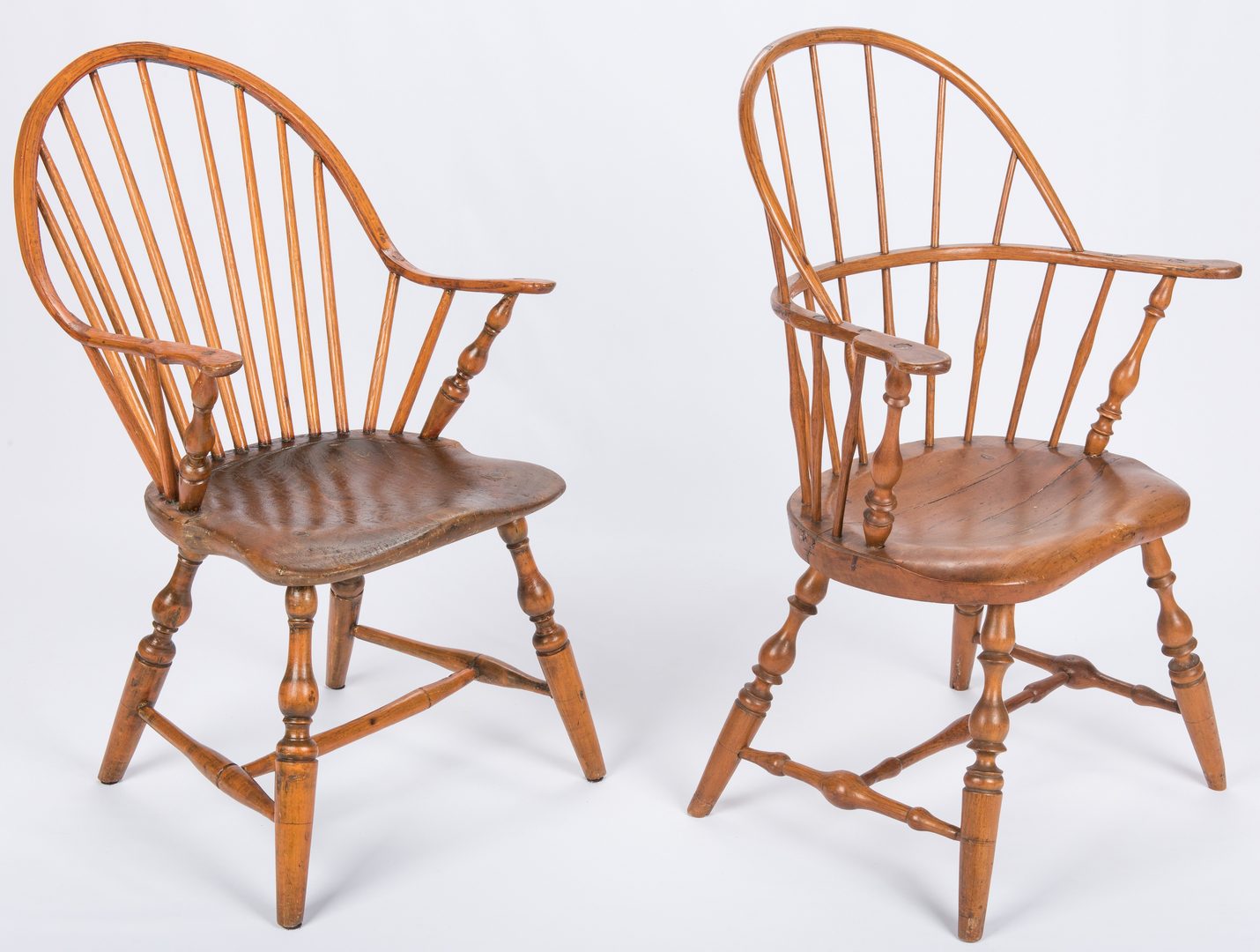 Lot 449: 3 New England Windsor Chairs