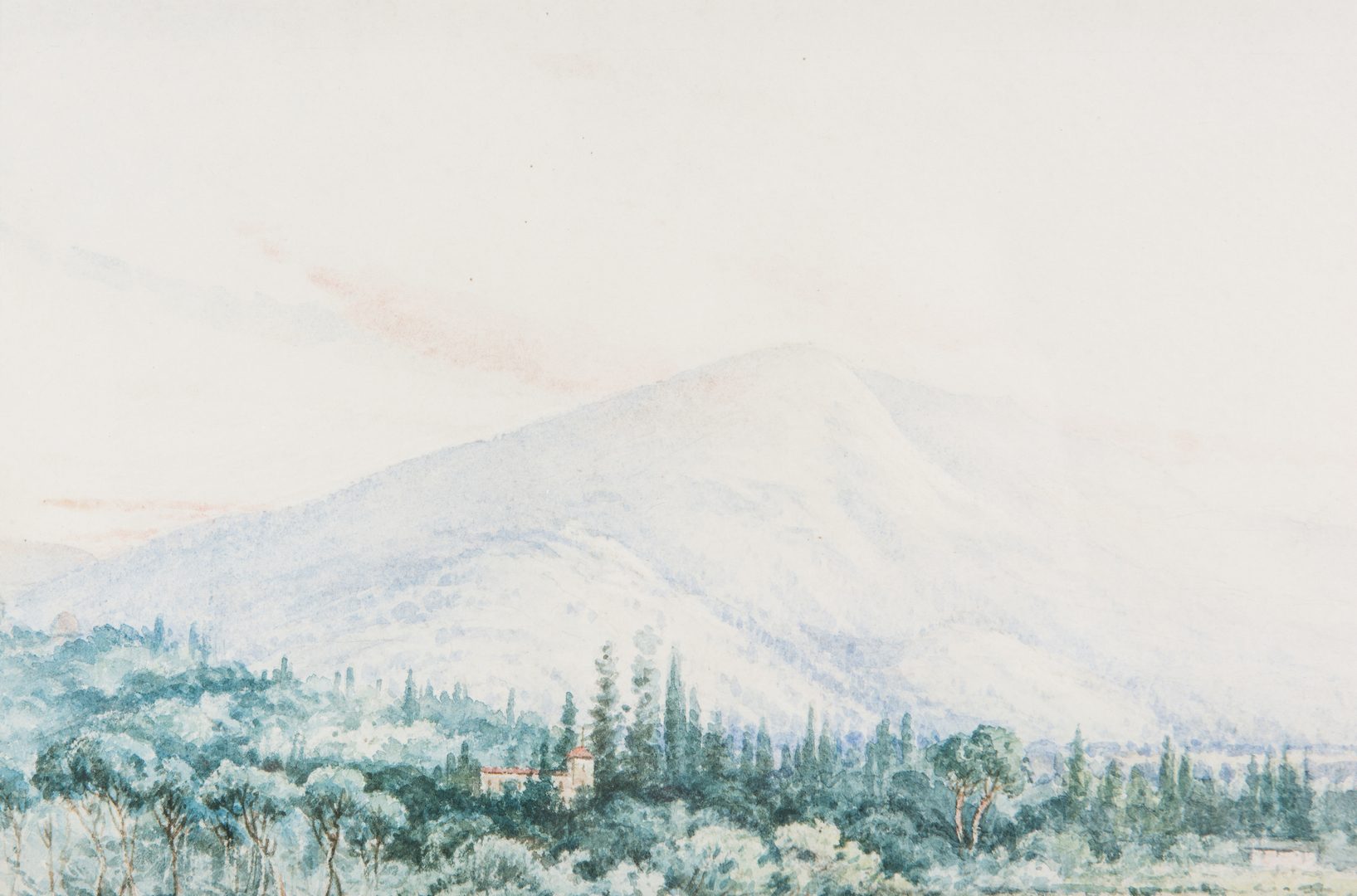 Lot 461: Thomas Campbell Watercolor Landscape