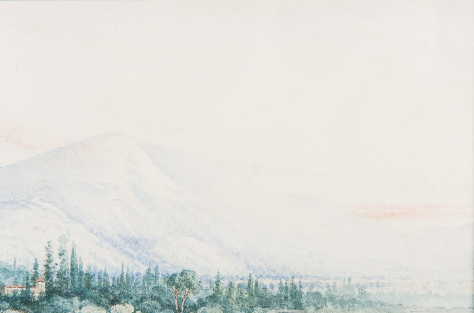 Lot 461: Thomas Campbell Watercolor Landscape