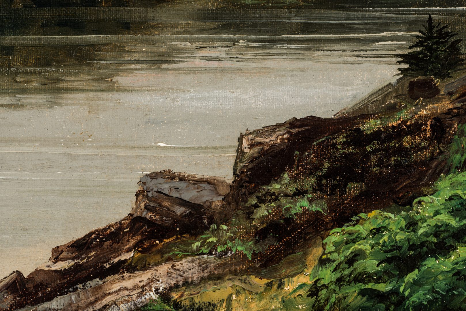 Lot 467: Xanthus Smith Oil on Canvas Landscape