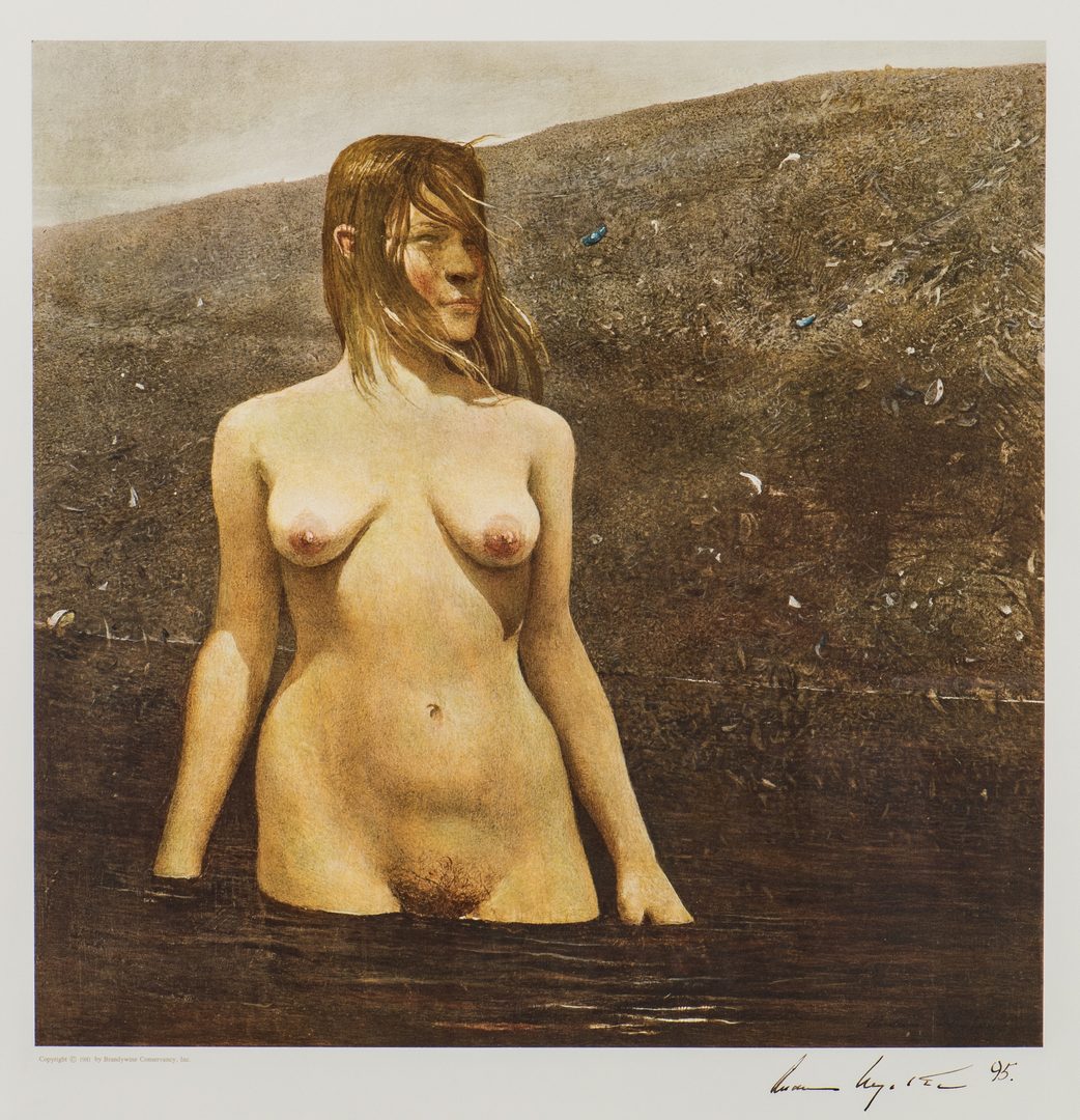 Lot 483: Andrew Wyeth Signed Collotype, Seabed