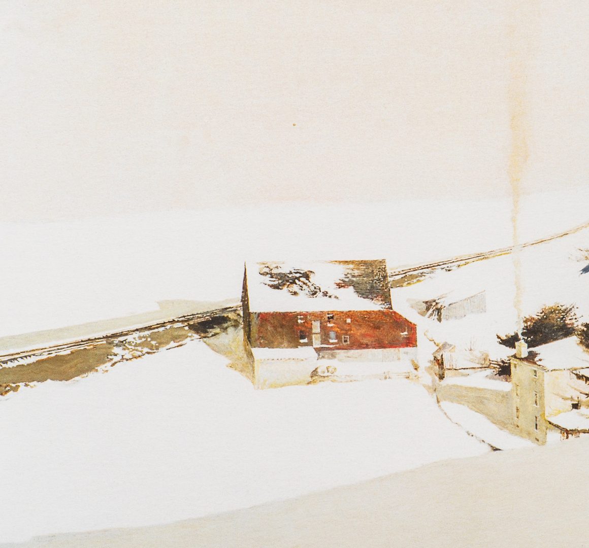 Lot 484: Andrew Wyeth Signed Collotype, Snow Hill