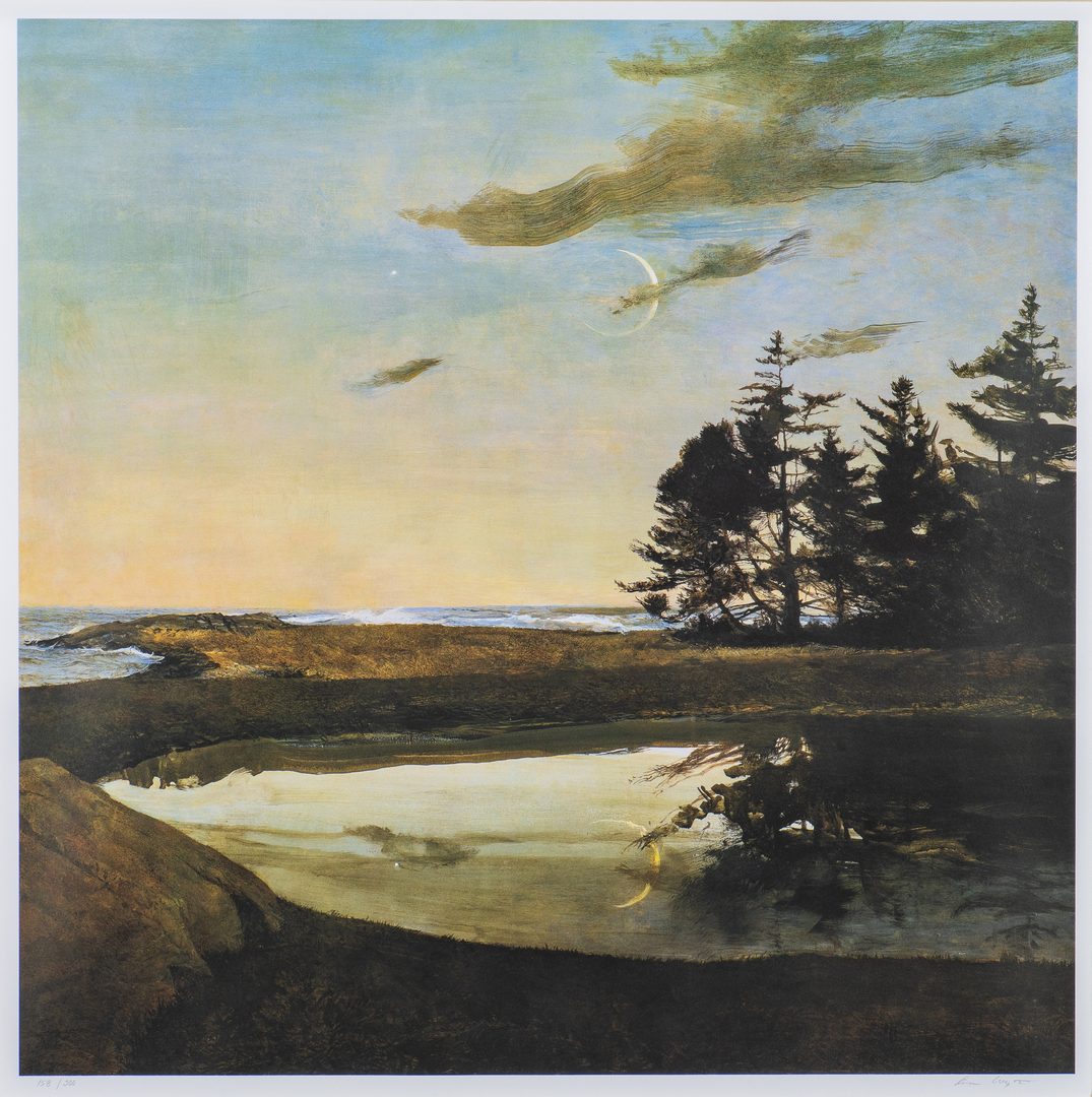Lot 487: Andrew Wyeth Signed Print, Jupiter