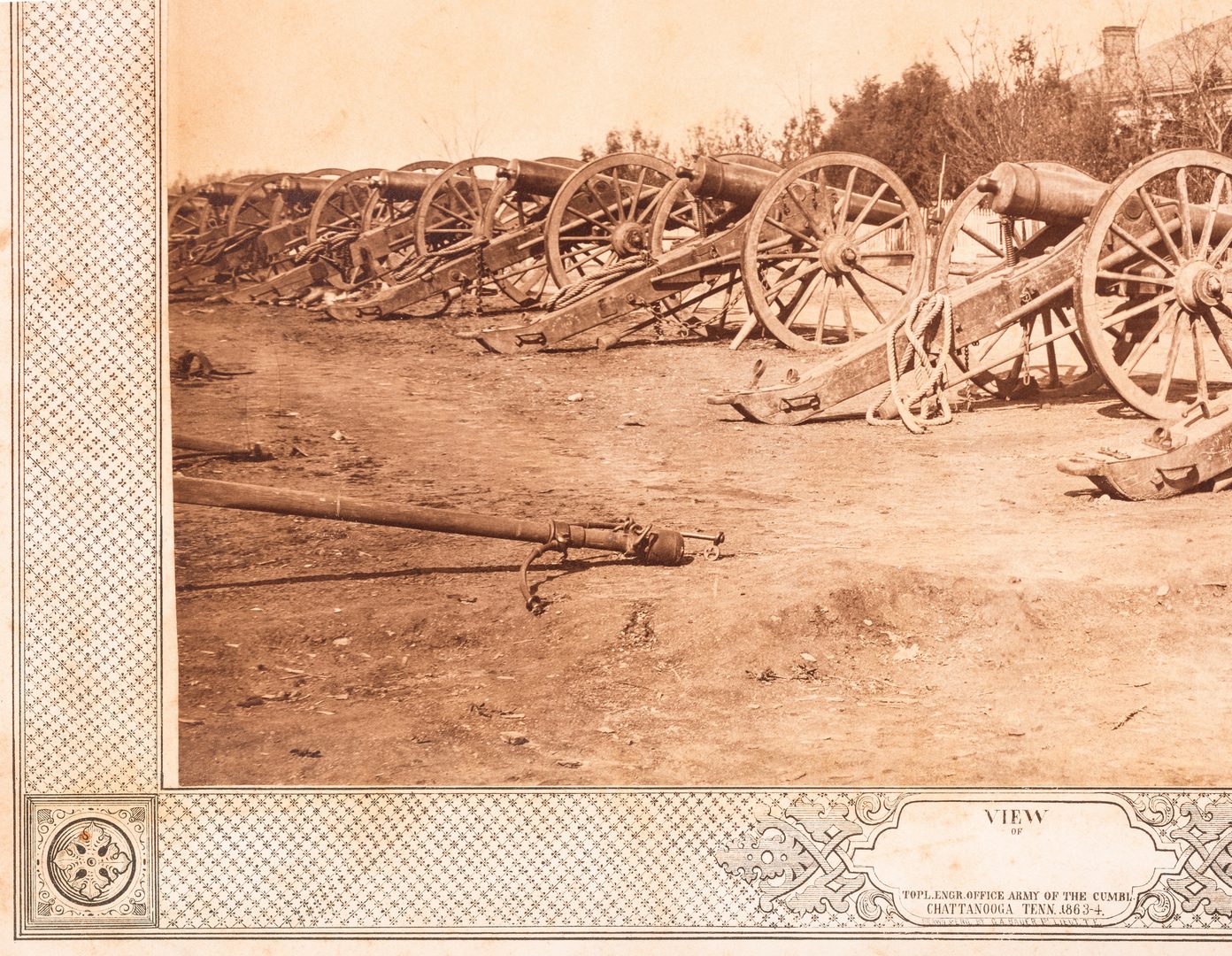 Lot 518: 4 Civil War Photos, Chattanooga, C.H. Boyd