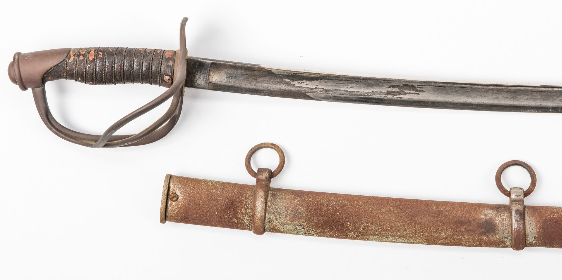 Lot 529: Civil War H. Boker Model 1860 Sword plus later Sash