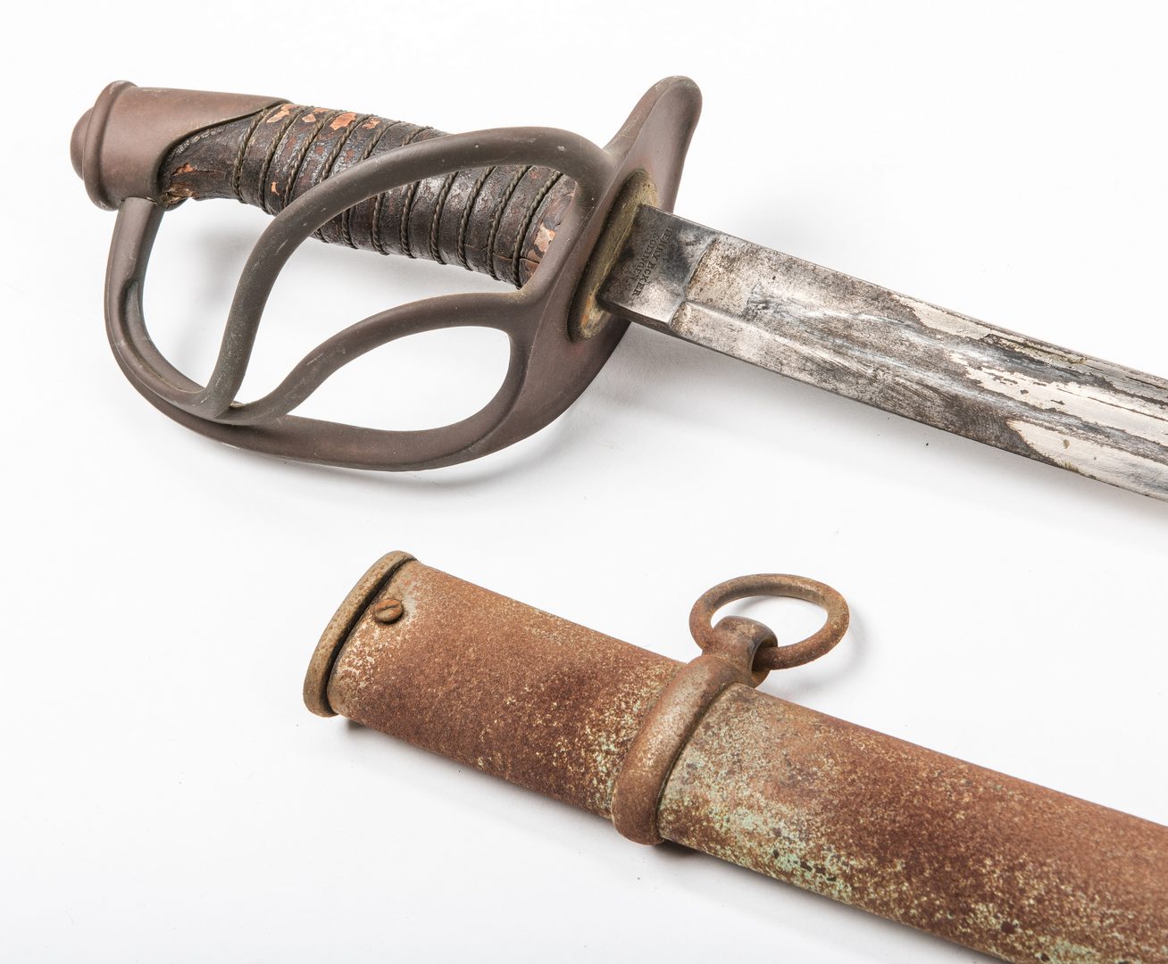Lot 529: Civil War H. Boker Model 1860 Sword plus later Sash