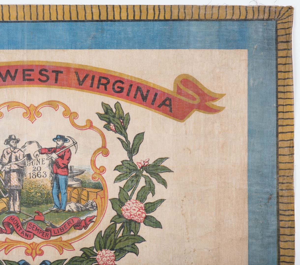 Lot 549: West Virginia Printed Flag