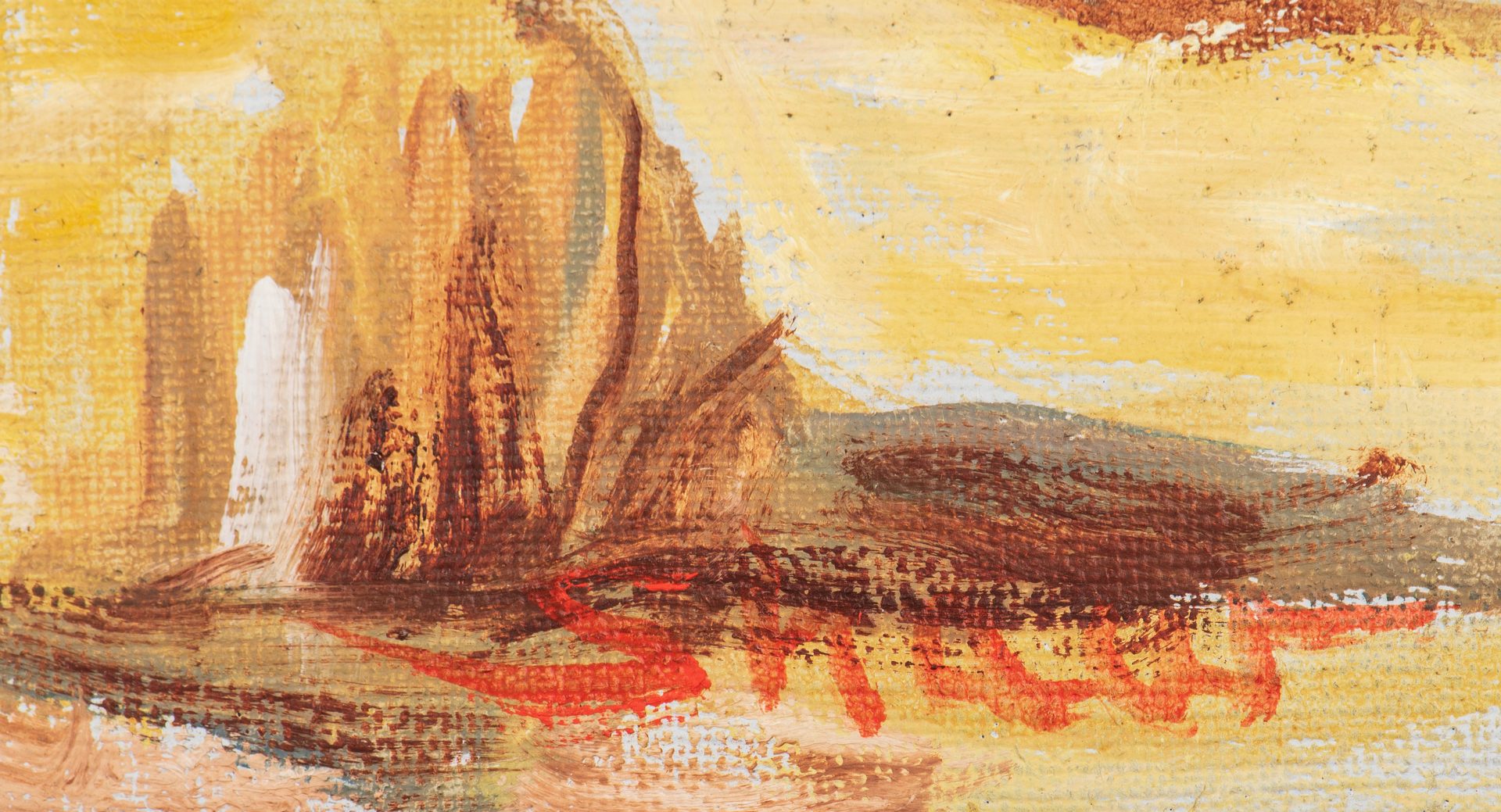 Lot 566: Harry Shaw Oil on Canvas Arizona Scene