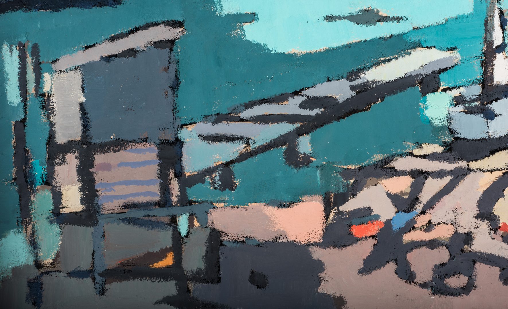 Lot 570: George Cress O/B Abstract Landscape