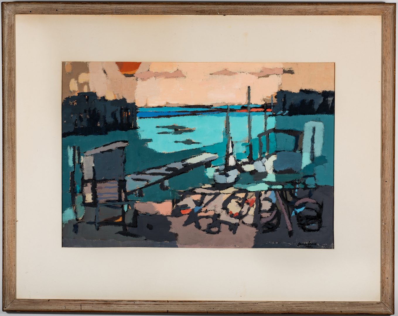 Lot 570: George Cress O/B Abstract Landscape