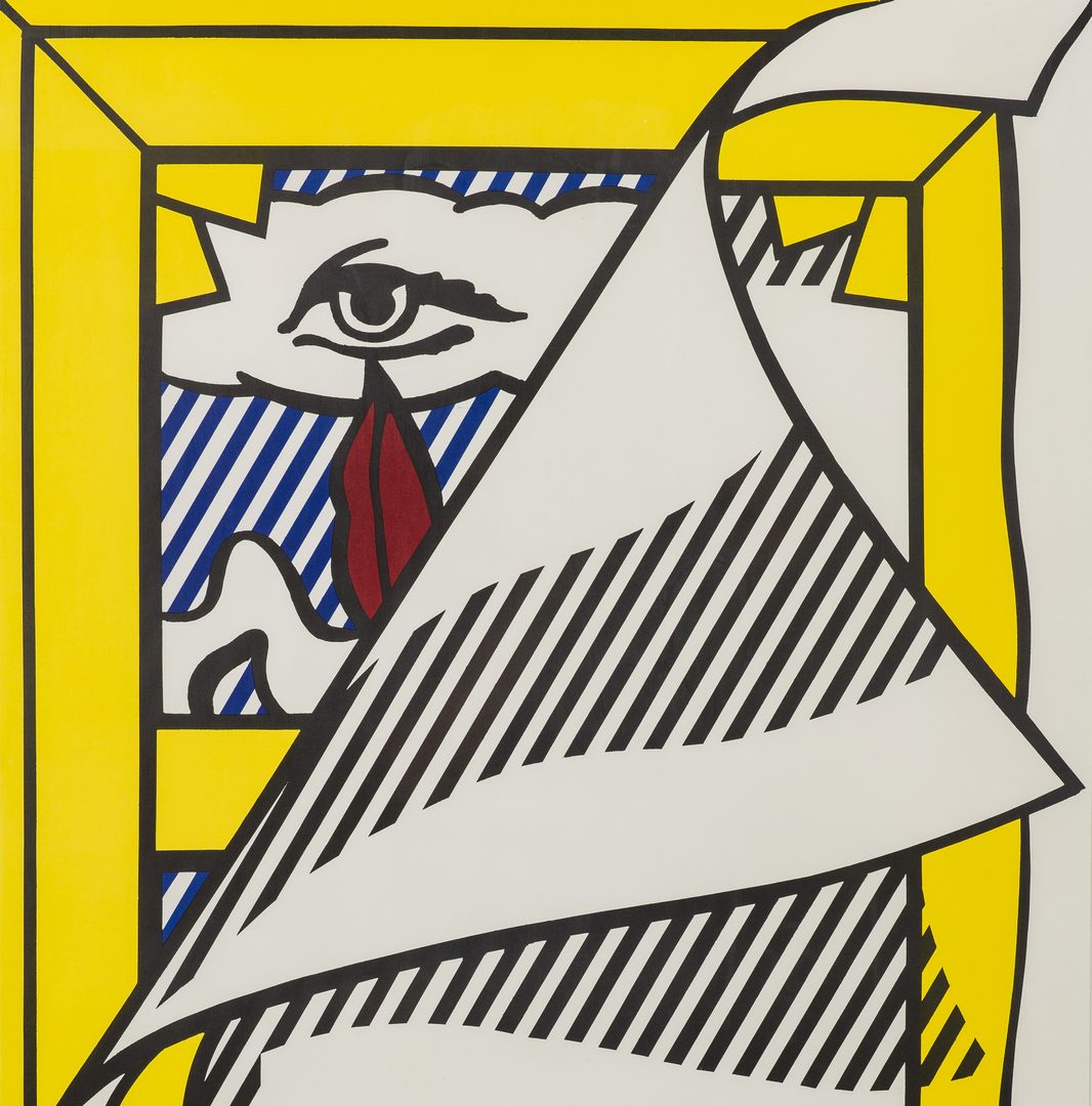 Lot 584: Lichtenstein Signed Poster, Whitney Museum