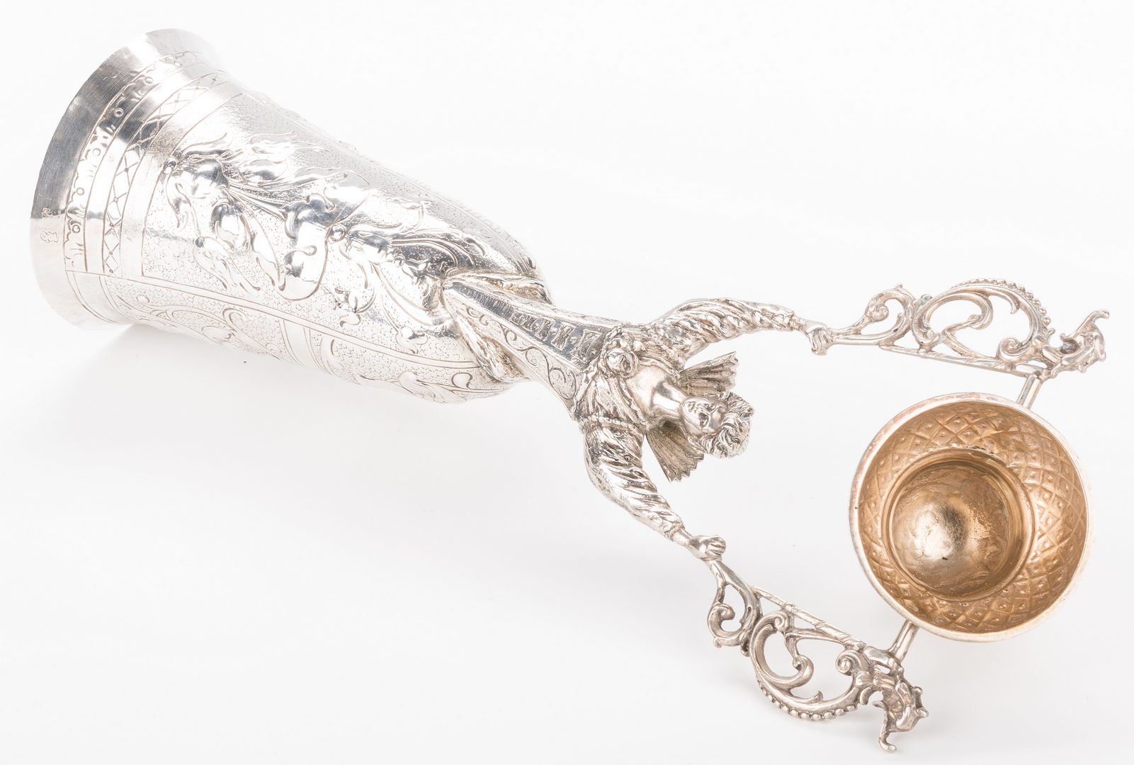 Lot 58: Continental Silver Wager or Marriage Cup